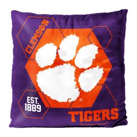 Clemson OFFICIAL NHL "Connector" Double Sided Velvet Pillow; 16" x 16"