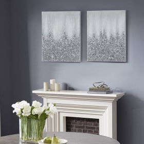 Heavily Embellished 2-piece Canvas Wall Art Set