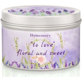 Homemory Candles for Home Scented, Lavender & Rose Scented Candles, Candles Gifts for Women, Natural Soy Candles