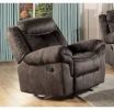 ACME Zubaida Glider Recliner, 2-Tone Chocolate Velvet 55022