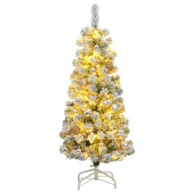 Artificial Hinged Christmas Tree 150 LEDs & Ball Set 47.2"