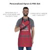 [Personalization Only] Bucs Apron & BBQ Mitt Set