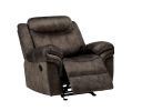 ACME Zubaida Glider Recliner, 2-Tone Chocolate Velvet 55022