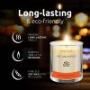 Soy Wax Candle in Glass Jar Autumn Spices Scented Candle Clean Burn up to 80 Hours Handmade in USA Natural and Safe by Relaxcation 10 oz