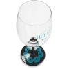 Pavilion Gift Company Pretty Inappropriate Too Glam To Give A Damn Wine Glass Candle Holder, Blue (68531)