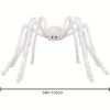 59inch Giant Halloween Hairy Spider, Realistic Scary White Spider Props Decoration For Indoor And Outdoor Decoration