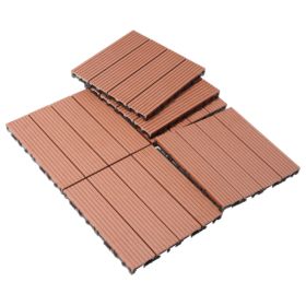 Wood Plastic Composite Deck Tiles Set Of 20 (Option: WoodPlastic)